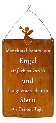 Edelrost schild tafel - tafel, garten