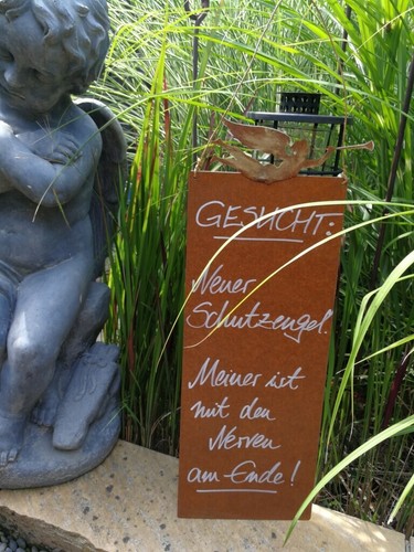 Edelrost spruchschild - edelrost,