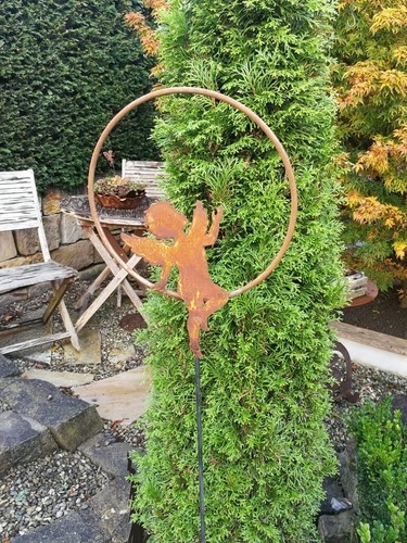 Edelrost gartenstecker putte - edelrost,